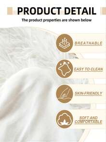 1 szt. supermiękkiego i puszystego koca, kolor biały, idealny do drzemek na kanapie, sypialni, biura, na kemping, do wystroju domu, idealny prezent na Walentynki - Kremowa biel - Zobacz 5