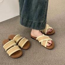 Women Sport Sandals - 杏色交叉款 - 查看 6