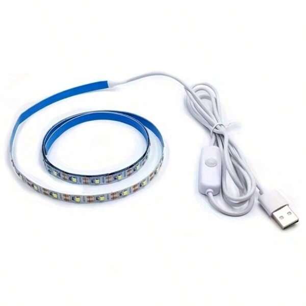 Ilumina tu máquina de coser con esta tira de luces LED flexible de 1 pieza - Alimentada por USB, interruptor de botón, encendido/apagado instantáneo