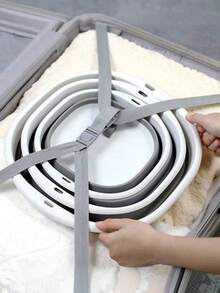 1 件可折叠洗脸盆、开学宿舍配件、宿舍浴室便携式洗脸盆、洗衣篮、内衣洗脸盆、衣物洗涤配件、洗衣机洗衣房配件、沐浴露和洗发水分配瓶储物箱、浴室配件、开学用品、学生礼物