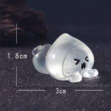 6 Stücke Halloween Puppe & Geist leuchtende Mikrolandschaft Tischdekoration, Auto Innenraum Accessoires