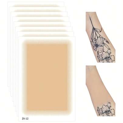 3/5/15/25/40片装纹身遮盖贴，无香型，隐形防水，轻薄自然，无需电池，无需用电，用于遮盖纹身和疤痕。