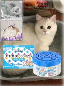 Eliminador de odores de animais de estimação - Desodorizador eficaz para todos os tipos de areia para gatos, combate odores persistentes, limpador enzimático e removedor de urina e fezes de animais de estimação, fragrância suave, adequado para banheiros. - Multicolorido - Ver 2