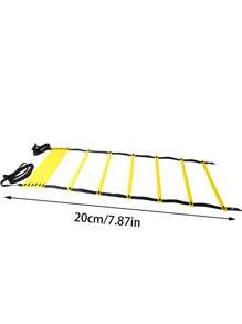 1pc Football Agility Ladder With Buckle, Adjustable Rung Speed Training Ladder, Basketball Training Equipment, Gym, Sport, Gym, Home Exercise, Sport Accessories, Gym Accessories, CrossFit Accessories