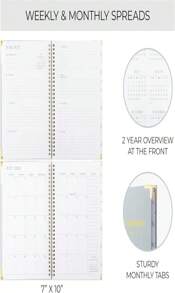 Aesthetic 20252026 Academic Planner A Beautiful 7 X 10" Daily