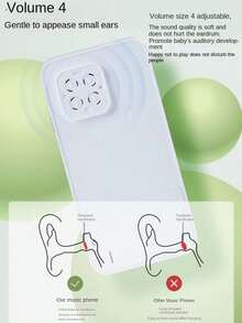 兒童模擬玩具手機，男女童教育益智玩具，附帶燈光和音樂，豐富兒童認知發展，生日和兒童節禮物（不含電池） - 彩色 - 查看 6