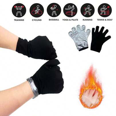 1 pereche de mănuși de saună pentru transpirație, potrivite pentru vară și toamnă, mănuși de transpirație pentru a ajuta mâinile să transpire