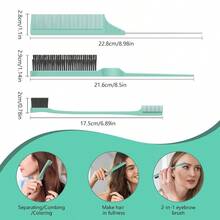DCurl Defining Brush Curly Hair Brush Slick Back Hair Brush For Combing And Shaping Curls In All Hairstyles To Reduce Pulling Green 5001 - màu xanh lá - Xem 5