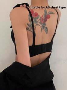 Sujetador de empuje ultra sólido para mujeres, lencería,push-up super realzante para mujer, diseñado para copa pequeña con efecto de busto talla grande grande - Negro - Ver 3