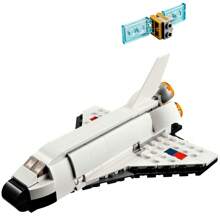 LEGO Creator 三合一航天飞机拼装玩具，适合儿童，适合 6 岁及以上男孩和女孩的创意礼物，可将此航天飞机玩具拼装和重建成宇航员形象或宇宙飞船，31134，圣诞节礼物 - 31134 - 查看 6