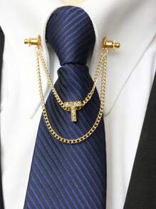 A-Z 26 Letter Collar Stays, Suit Collar Accessories, Formal Collar Stays, Collar Chain, Tie Chain, Men's Fashion Jewelry