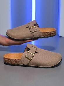 Zoccoli in legno autentici, adatti per coppie, sandali con punta aperta alla moda, comodi, adatti per l'uso casual, quotidiano e per attività del tempo libero