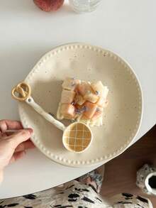 Lingurițe de supă drăguțe în formă de desert, lingură de pâine ceramică, lingură drăguță pentru fructe de pădure, lingurițe de desert în formă de brioșă/ananas/croissant, lingurițe adorabile pentru bucătărie