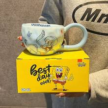 SpongeBob SquarePants 一套官方礼盒，高品质陶瓷马克杯，这是一款经过认证的高品质陶瓷杯产品，适合家庭使用。可用作早餐杯或牛奶杯。 - 彩色 - 查看 10