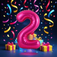 40 Inch Magenta Color Number Balloons, Large Foil Polyester Balloons For Birthday Party Decorations, Suitable For Birthday Theme Parties And Events, Anniversary Celebrations, Graduation Ceremonies, Valentine's Day, Baby Showers, Home Decor Room Background Decorations - Hot Pink - View 18