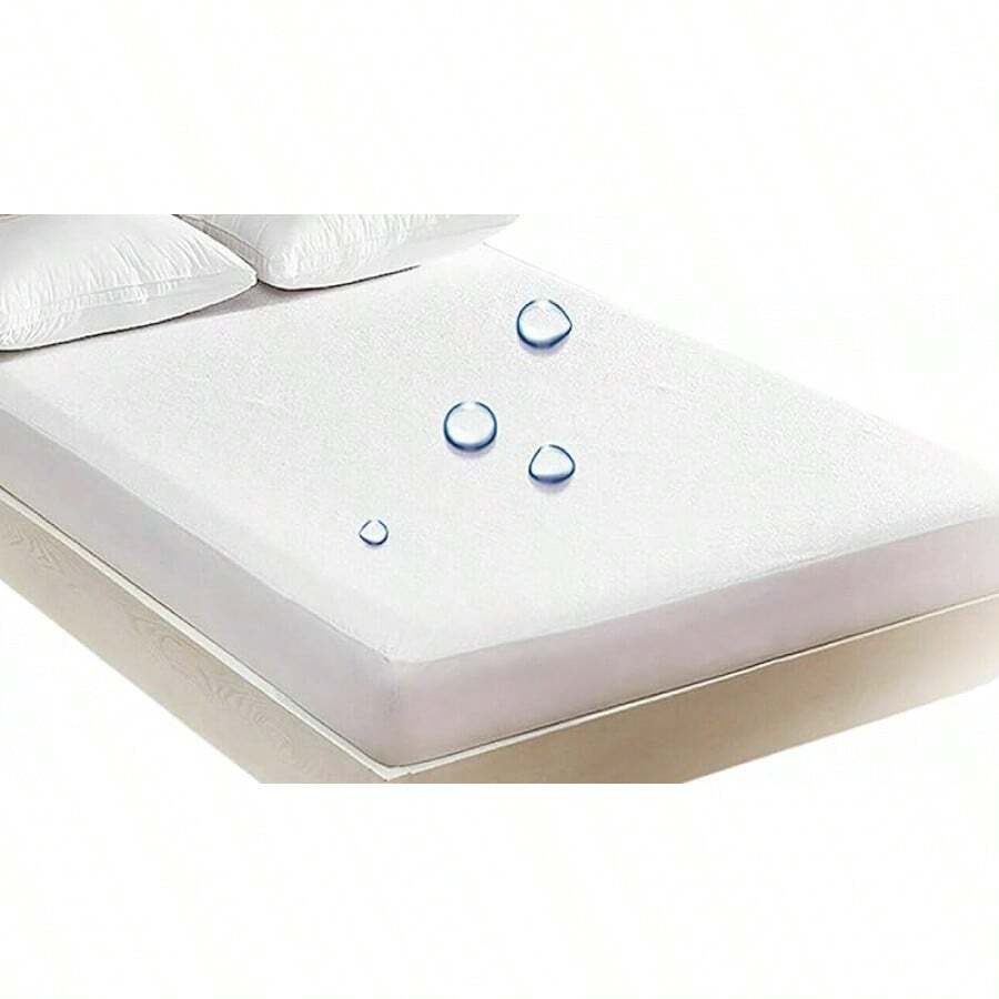 Vinyl Plastic Mattress Protector Fitted Sheet Style Waterproof Mattress Cover Breathable - Bed Wetting And Spill Protection For Mattress Fits A Mattress Up To 11.5" Deep (Queen 80" X 60" X 11.5 Deep) - 國王 - 查看 1