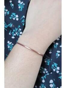 conjunto pulseira fina luxo + anel ajustável cobre puro 100% artesanal - Vermelho - Visão 4