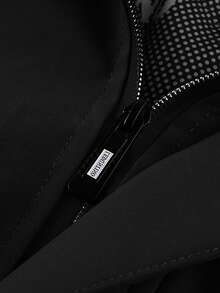 LEDUNTINO Men's Autumn/Winter Fashion Zip-Up Outdoor Casual Jacket, Solid Color, Multi-Pocket Design, Detachable Hood, Letter Print, Boyfriend Gift, Thick Style, Suitable For Autumn/Winter Outings And Daily Wear, Winter Tops