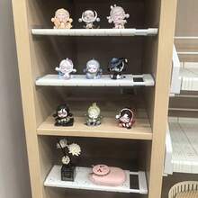 可调节可扩展壁橱隔板架 - 无需钻孔碳钢支撑杆，适用于橱柜、厨房、浴室收纳 - 为租房者和学生提供节省空间的存储解决方案 - 彩色 - 查看 8