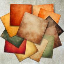 36 Sheets 6inch Vintage Distressed Color Background Scrapbooking Paper, Suitable For Bullet Journal, Scrapbook, Card Making, And Craft Projects,For School Supplies,Back To School - Apricot - View 6