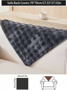 1 件厚毛绒沙发垫套，现代简约防滑保暖沙发座垫，防尘可洗沙发套，柔软防褪色，宠物友好，适合 L 型沙发和 1/2/3/4 座沙发，适用于卧室、办公室、客厅 - 深灰色 - 查看 13