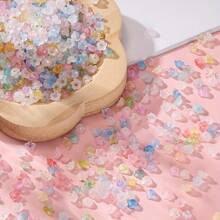 2000 件亚克力铃兰花珠，5.5x6 毫米彩色帽，适用于珠宝制作、手工工艺品用品、珠饰工艺|花卉珠饰设计|亚克力花珠 - 彩色 - 查看 3