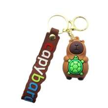 1/3/6件可爱创意小雕像钥匙扣、背包吊坠、汽车钥匙扣