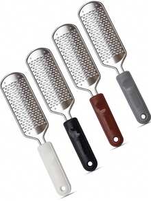 Lima para os pés, esfoliante para os pés, pedicure - removedor de calos para os pés, ralador profissional, raspador para os pés, removedor de calos, removedor de pele morta e rachada para pés secos e molhados - Multicolorido - Ver 2