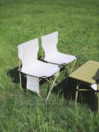 1 件户外折叠椅、钓鱼椅、烧烤便携式椅子、露营、野餐、艺术素描椅 - 轻巧紧凑的设计、坚固的框架、牛津布座垫 - 适合户外、露营、海滩、钓鱼、后院 - 背包旅行、野餐、家用 - 易于折叠和携带、露营家具、野餐必备、人体工程学设计、耐用的布艺椅（颜色和款式随机）