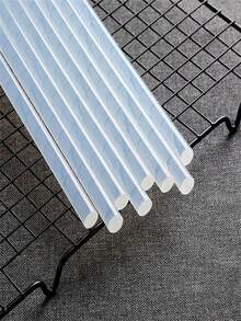 20pcs/30pcs 0.7cm Transparent High Viscosity Hot Melt Glue Sticks, Thermoplastic Room Temperature Curing, Smooth Glue Flow - Transparent - View 4