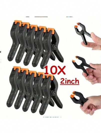 10 piezas de Abrazaderas de resorte duraderas de 2 pulgadas, adecuadas para trabajos de carpintería, taller en el hogar y proyectos DIY