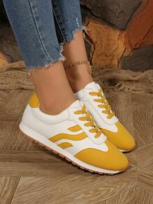 Tênis Femininos para Skate, Novos Tênis Casuais 2025, Sapatos Versáteis de Cadarço Plano e Moda, Plus Size 35-43