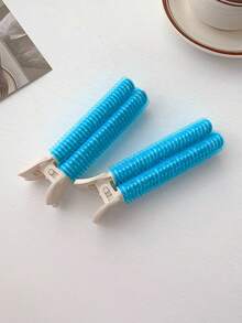 2pcs/Set Girls' Hair Clips To Fix Fringe, Volume, And Long Hair, Daily Style Casual - Pink - View 7