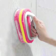 Magic Sponge For Easy Cleaning - Non-Electric Multi-Surface Cleaner With Ergonomic Handle, Durable PP Material For Kitchen And Bathroom - Safe Cleaning Tool For Glass, Walls, Ceramics, Pink Essential Cleaning Supplies - 粉色 - 查看 7