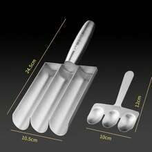 Molde para albóndigas de acero inoxidable para albóndigas caseras fáciles, bolas de ensalada, sándwich perfecto para cocinar familiares - 1 ranura - Ver 3