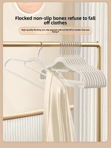 20 cái/10 cái Móc treo quần áo nhung nhiều màu chống trượt Móc treo quần áo nhung Móc treo quần áo dễ thương Móc treo quần áo tiết kiệm không gian tủ quần áo Móc treo quần áo thiết yếu cho gia đình Kẹp quần áo - Nhiều màu - Xem 7