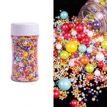 蛋糕装饰配件，DIY蛋糕装饰，混合尺寸白珍珠。适用于装饰生日蛋糕、甜甜圈、纸杯蛋糕、冰淇淋和饼干，是婚礼、派对、情人节、万圣节、圣诞节和其他场合的理想装饰用品。 - 彩色 - 查看 29