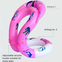 儿童学游泳背心快乐游泳加厚双气囊游泳衣自学宝游泳辅助用品