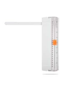 1件创意学生便携式滑动桌面切割机带测量刻度，多功能办公桌面小型切纸机 - 白色 - 查看 14