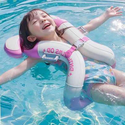 Children's Learning Swimming Vest, Happy Swimming, Thick Double Airbag Swimming Suit, Self-Learning Treasure, Swimming Aids