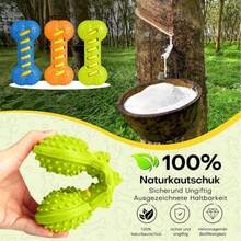 1pc Dog Chew Toy With Sound, Interactive Training Toy Bone, Durable Rubber Toy For Pet Boredom Relief - Cute Cartoon Dog Chew Toy, Essential Pet Accessory! Cartoon Style, Colorful, Bone Shaped, Durable Details, Sound Function, Suitable For Daily Play/Training/Holiday Celebration - Multicolor - View 3