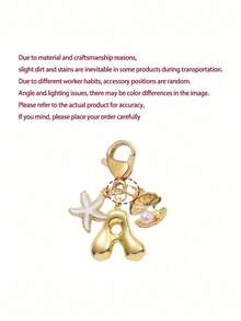 1 Stück A-Z Buchstaben Gold Bubble Buchstabe süßer Anhänger Schlüsselanhänger, Muschel- und Seestern-Accessoires, Schlüsselanhänger, Ringtasche, Rucksack-Anhänger, Auto-Anhänger, perfekt für Urlaub, Einkaufen, Strand, Camping, Geldbörse und Handtaschen-Accessoires. Geeignet als Geschenk für Frauen, Freunde, Klassenkameraden, Dekorationen, modisches kreatives Design Geburtstagsgeschenk, Sommer-Taschenbaumeln, modisches Accessoire für Damen, langanhaltend Metallschlüsselring, ästhetisches Geschenkidee, neuartiger Schlüsselanhänger, Rückkehr zur Schule Auto-Accessoires Goth Y2k' - Verschiedenfarbig - Übersicht 10