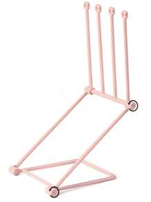 1 件粉色可折叠发饰收纳架，头带架发饰收纳架，珠宝展示手链展示架，发饰收纳架，适合女士和女孩的房间装饰