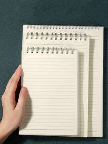 240 Pages Spiral Bound Notebook With Thickened PP Cover, Top Flip Design, Minimalist PP Cover, Smooth Writing Notebook, Suitable For Students, Office, Business