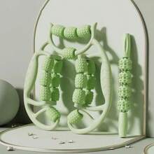 18-Wheel Leg Massager, Double Massage, Roller Slimming Leg Device - Circular Clamp Calf & Thigh Muscle Relaxer - Roller Massage Spike Ball, Yoga Exercise Accessory, Thigh Roller Relaxation, Leg Clamp Ring, Muscle Relaxation Spike Ball, Muscle Stretching Dedicated Device, Muscle Relaxation - Multicolor - View 15