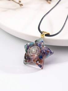1入/件脈輪療癒水晶吊墜項鍊,帶可調節鍊,適用於女士/女孩精神瑜珈禮物 - 項鍊 - 查看 13