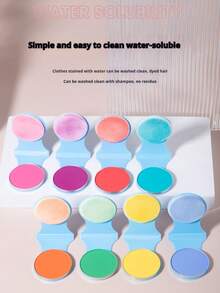 1 件彩色发粉扑，一次性使用染发粉扑，多色辫子临时染发剂，可靠 - 完美礼物、生日礼物、理想礼物、惊喜礼物、节日礼物、季节性礼物、万圣节礼物、圣诞节礼物、游戏爱好者精致礼物、礼物、玩具