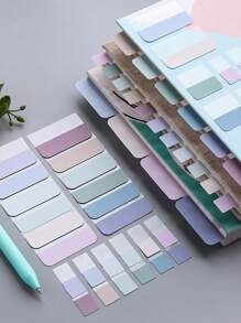 120 件/套简约荧光色可写半透明多功能索引分隔贴纸，学生彩色荧光笔书签，适合万圣节、圣诞节、新年送给朋友、同事、老师、长辈的有意义的礼物