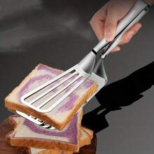 1pc Multi Functional Stainless Steel Buffet Clip For Frying Fish, Bread, Steak, Salad, And Desserts - A Kitchen Tool For Easy Preparation And Presentation Of Food, Family Dinner Supplies, Party Supplies