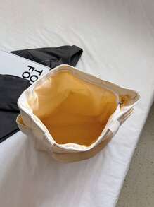 女士多口袋手提包帆布包带手柄包大容量钱包可重复使用手提包，帆布手提包，非常适合日常使用和旅行，学生手提包，多个隔层，非常适合海滩、学校、工作和日常使用，青少年文学书包，女士或学生书包，非常适合书籍、购物、返校等